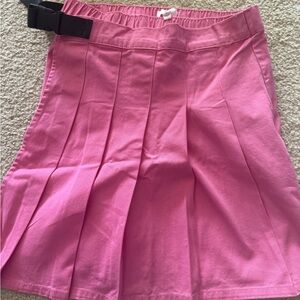 Pink Pleated Women's Skirt